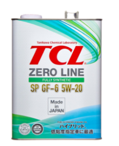 Моторное масло TCL Zero Line Fully Synth, Fuel Economy, SP, GF-6, 0W20 4 л