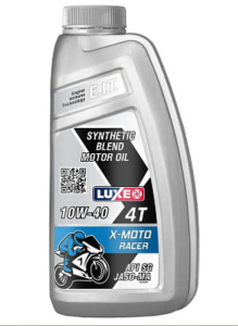 Масло полусинтетическое LUXE B2C 30421 X-MOTO CROSS 4Т 10W40, 1 л. API SJ JASO MA-2 п/с