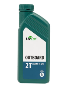 Моторное масло для двухконтактных подвесных двигателей Livcar Outboard 2T NMMA TC-W3 1 л