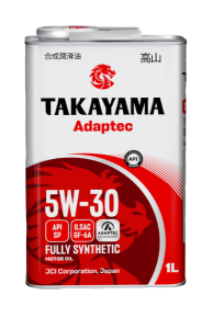 Моторное масло TAKAYAMA ADAPTEC SAE 5W-30 ACEA A3/B4 API SL/CF 1 л металл
