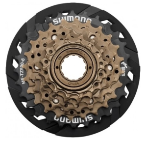 Трещотка MF-TZ500-CP Shimano (14-16-18-21-24-28 зубьев) 6 скор. с защитой цепи