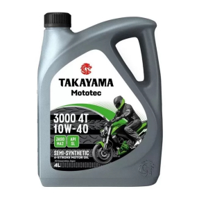 Моторное масло Takayama Mototec 3000 4T 10W-40 API SL JASO MA2 полусинт. 4л