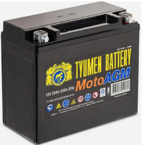 Аккумулятор ТЮМЕНЬ МОТО 6МТС-20.0 AGM 230А