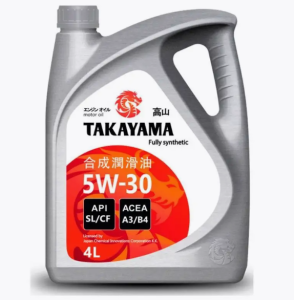 Моторное масло TAKAYAMA ADAPTEC SAE 5W-30 ACEA A3/B4 API SL/CF 4 л металл