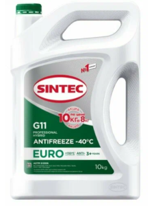 Антифриз Sintec Euro G11 green -40 10 кг Акция