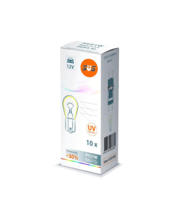 Лампа SVS 12-21 Вт PY21W поворотов жёлтая одноконт. с цоколем BAU15s 