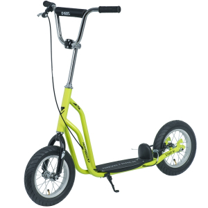 Самокат NOVATRACK STAMP N1 V-brake, ручн. торм., дропаут, лимонный