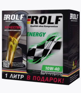 Моторное масло Rolf Energy SAE 10w40 Acea A3/B4 SL/CF металл, Акция 4+1 л