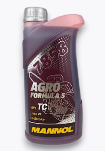 Моторное масло Mannol 2-Takt Agro formula S TC синтетич. для с/х техники 1 л
