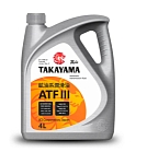 Масло трансмиссионное TAKAYAMA Transmission ATF III 4 л металл