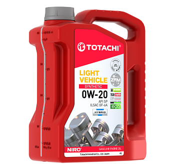 Моторное масло TOTACHI NIRO LV Synthetic SAE 0w20 API SN/RC GF-6A 4 л