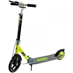 Самокат NOVATRACK DEFT алюм., колеса 230*180 мм, лимонный 