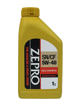 Моторное масло ZEPRO GASOLINE DIESELE F-S SN/CF для бензин. и диз. двигателей 5W40 1 л